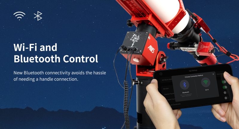 ZWO AM5 harmonic equatorial mount Wi-Fi-and-Bluetooth-Control