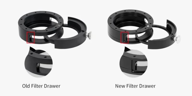 M54 filter drawer old new comparison