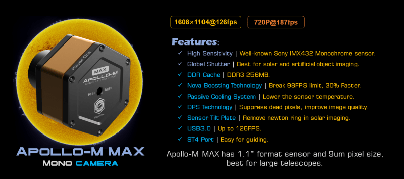 Player One Apollo-M-MAX specifications